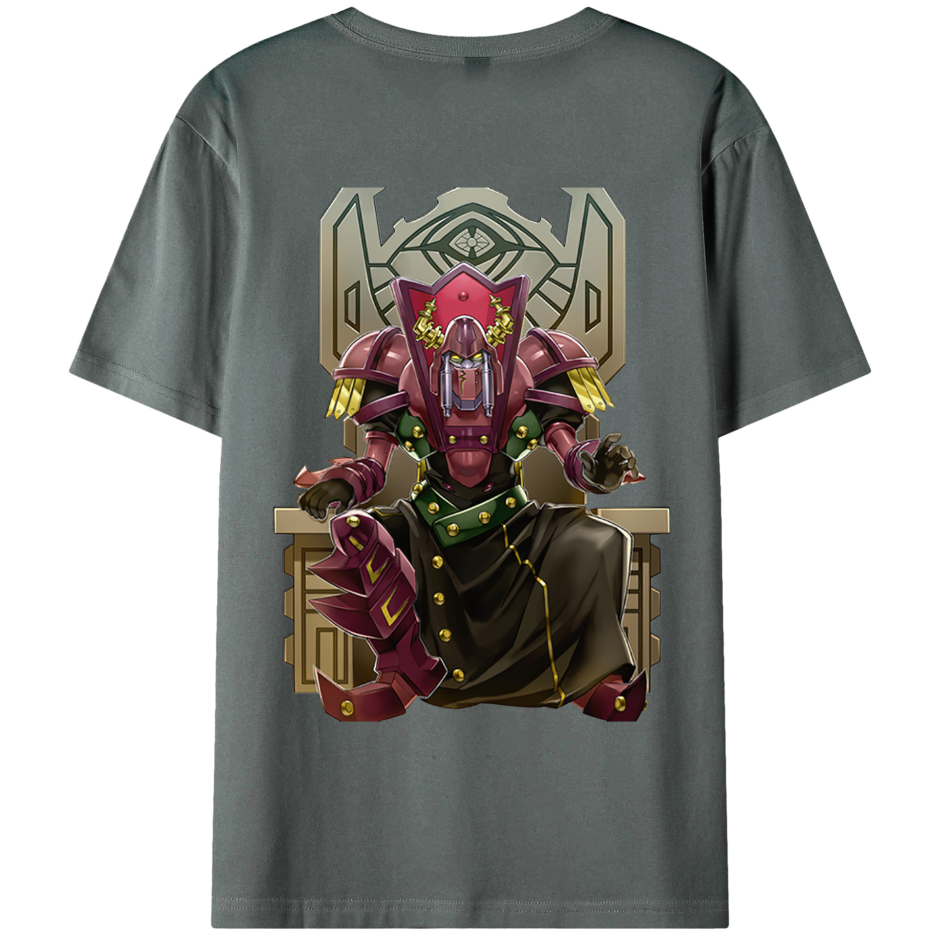 （画像用） 遊☆戯☆王 Yu-Gi-Oh! 綿100％ メンズ半袖Tシャツ（バックプリント） 通気性